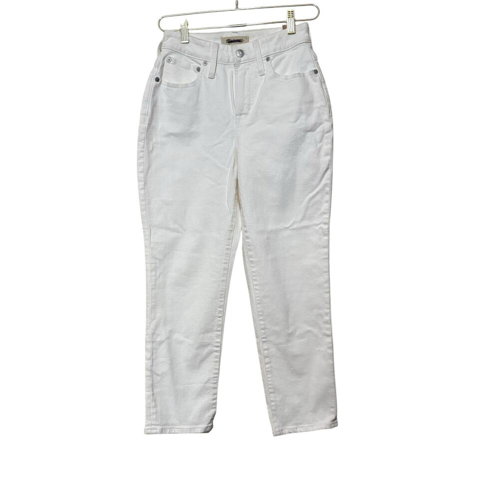 Madewell The Curvy Perfect Vintage Jean‎ Women 25P White Denim Casual NWT
